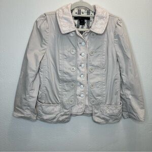 Marc by Marc Jacobs Ivory Lace Accents Blazer Size 2